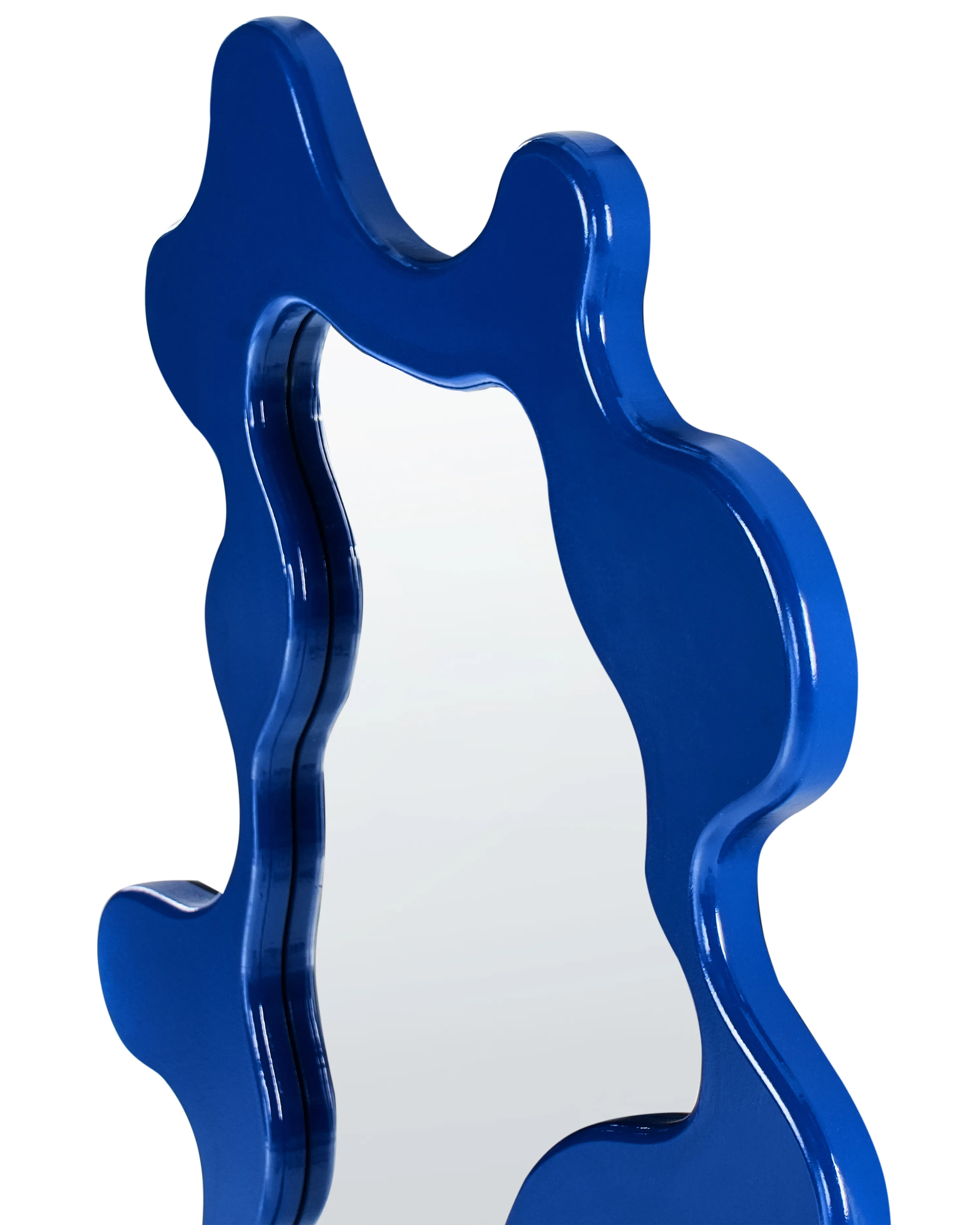 Wandspiegel ROSCOFF 59 cm 80 cm Blauw