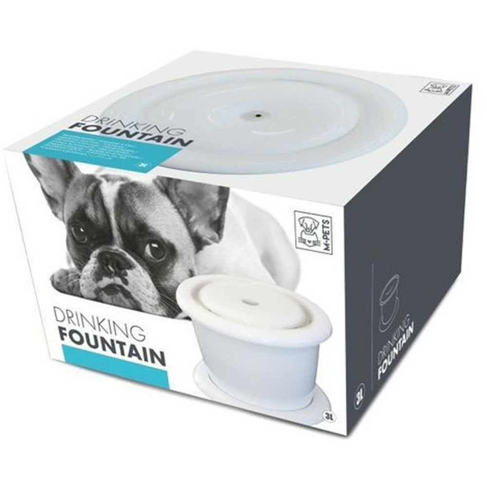 Fontaine 3 litres, trevi, pour chien et chat, couleur blanche.
