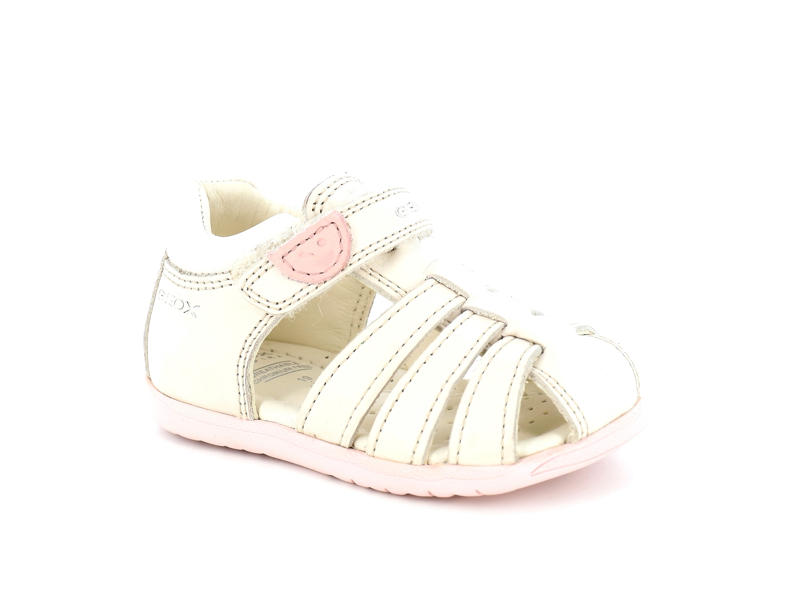 Geox-SANDAL MACCHIA GIR B254WB Cuir Ivoire