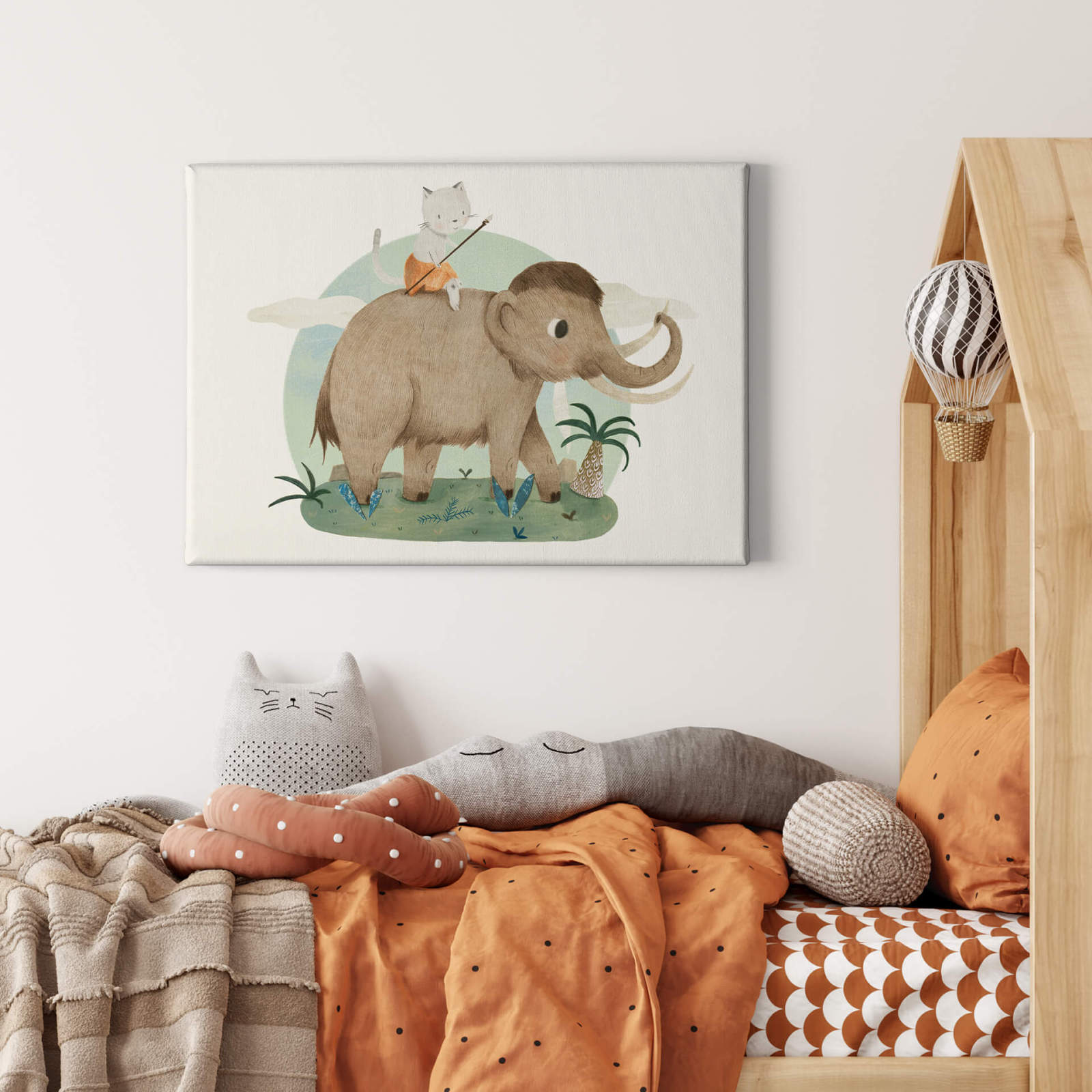 Leinwandbild STEINZEIT - braun-beige - 70x50 cm