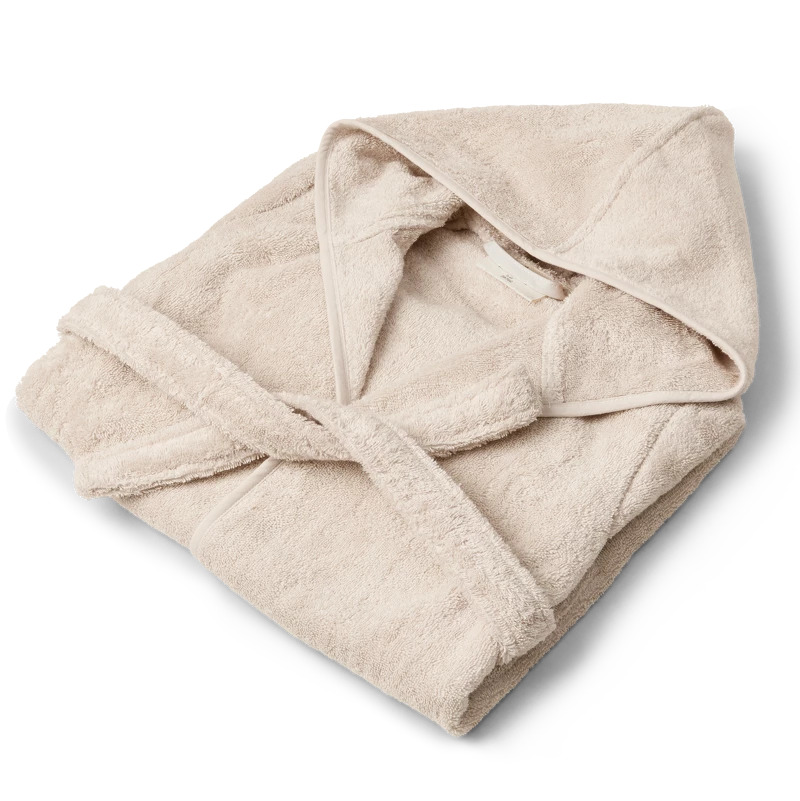 Lille Kanin Bathrobe Terry 5-6 Years - Vanilla Ice