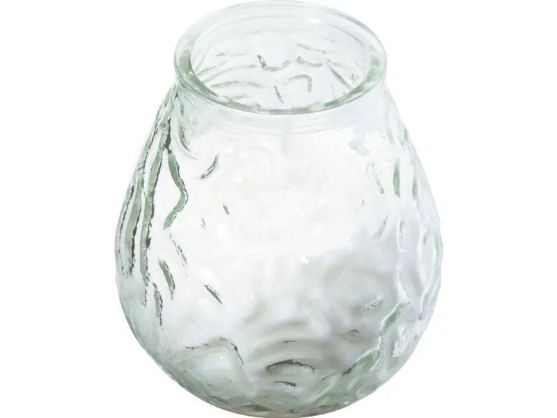 Lysbowle, Bolsius, 10,5cm, Ø9,5cm, klar, 70 timer, glas/paraffin - (12 stk.)