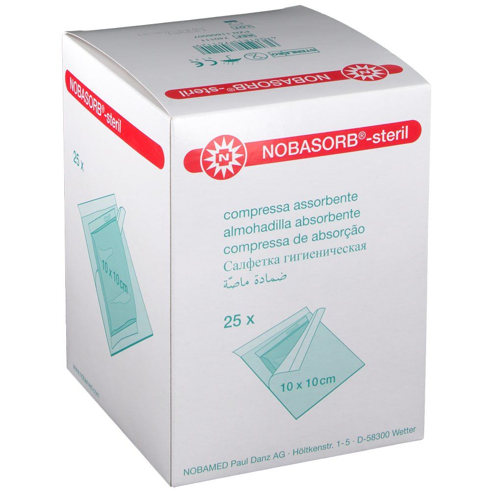 NOBASORB® Saugkompressen 10 x 10 cm steril