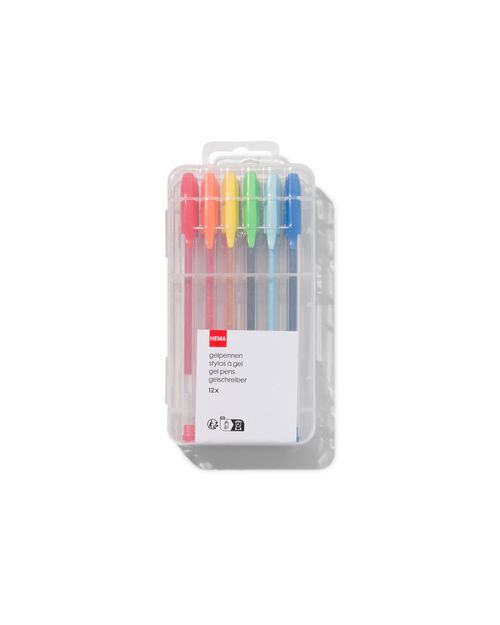 12 stylos gel