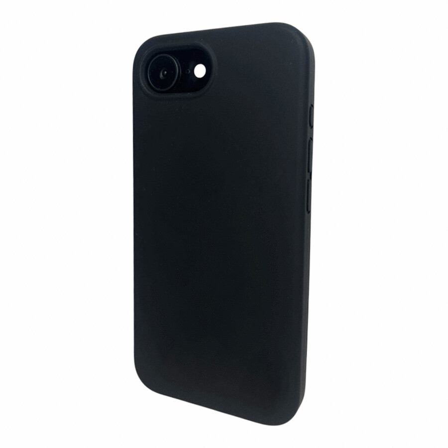 iPhone 16e MagSafe Silikon Backcase Hülle Steglitz (11108) - Schwarz