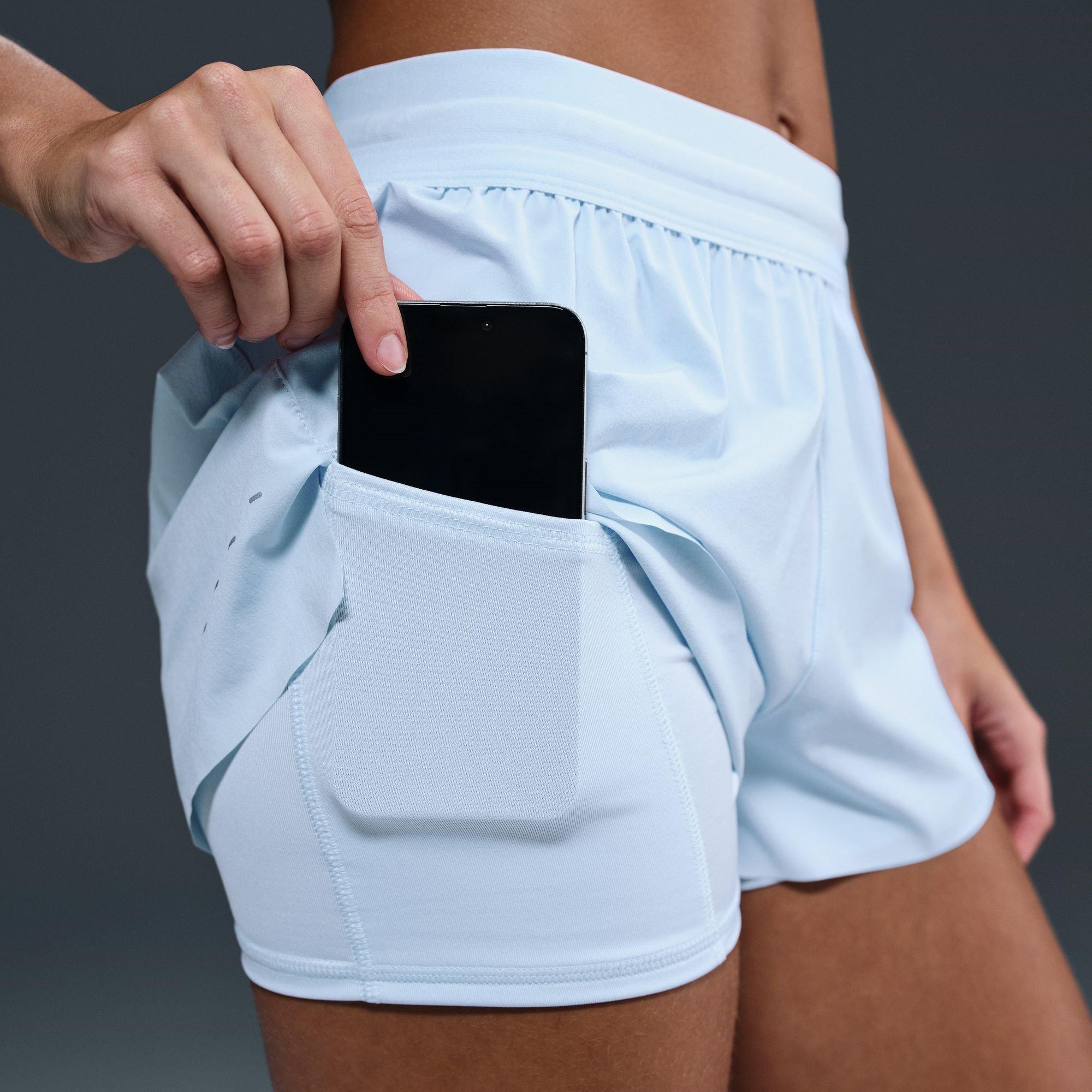 Nike Dri FIT Swift Womens Mid Rise 3 2 in 1 Shorts