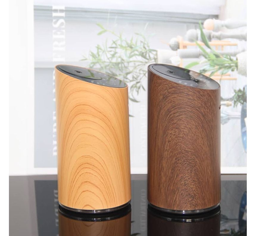 HOMTEC - USB-diffuser met houtnerfstructuur en essentiële olie