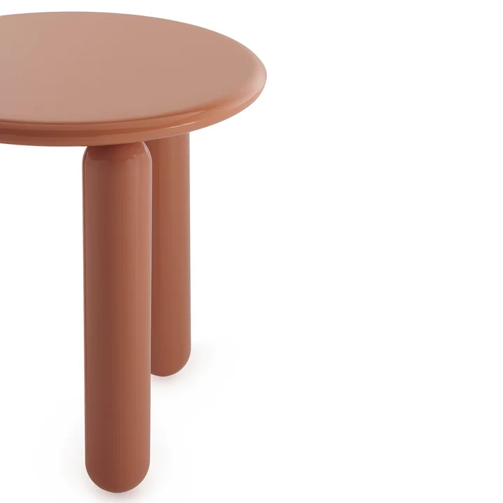 Kartell - Undique Mas Beistelltisch, Ø 48 cm, H 51 cm, grau