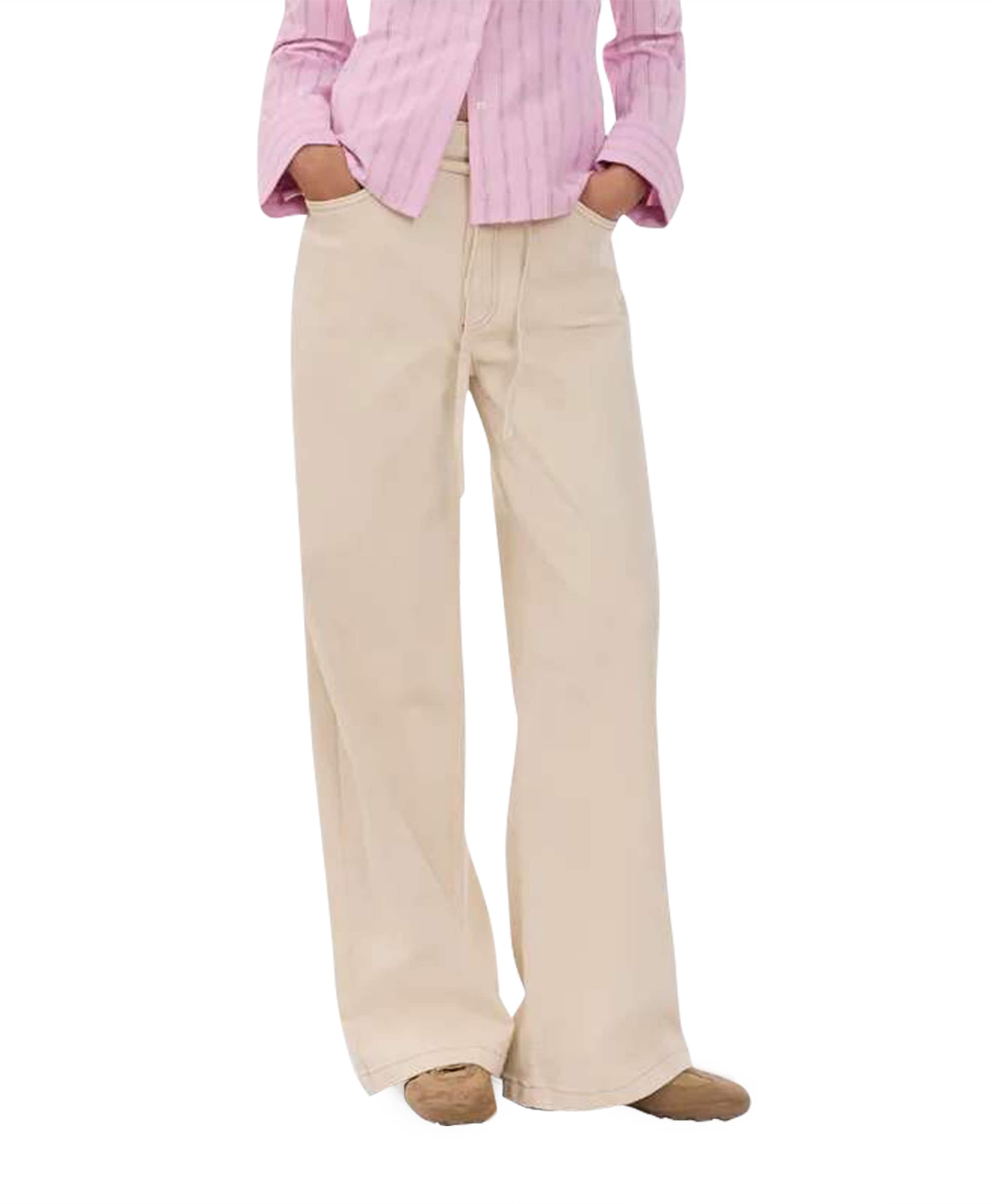 Modström Isoldemd solid dames jeans beige