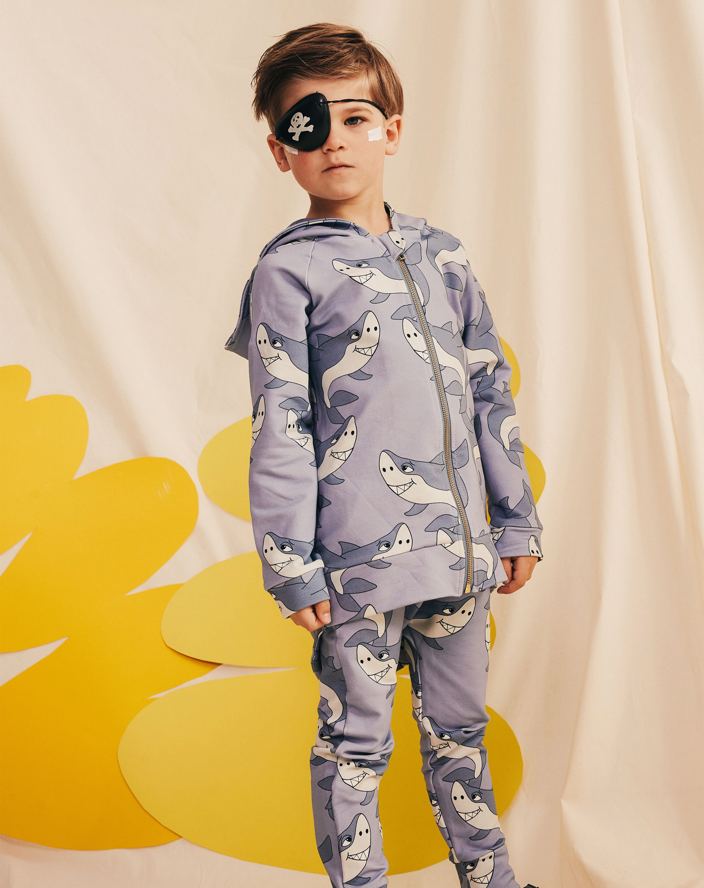 Kapuzen-Sweatjacke SHARK in blue