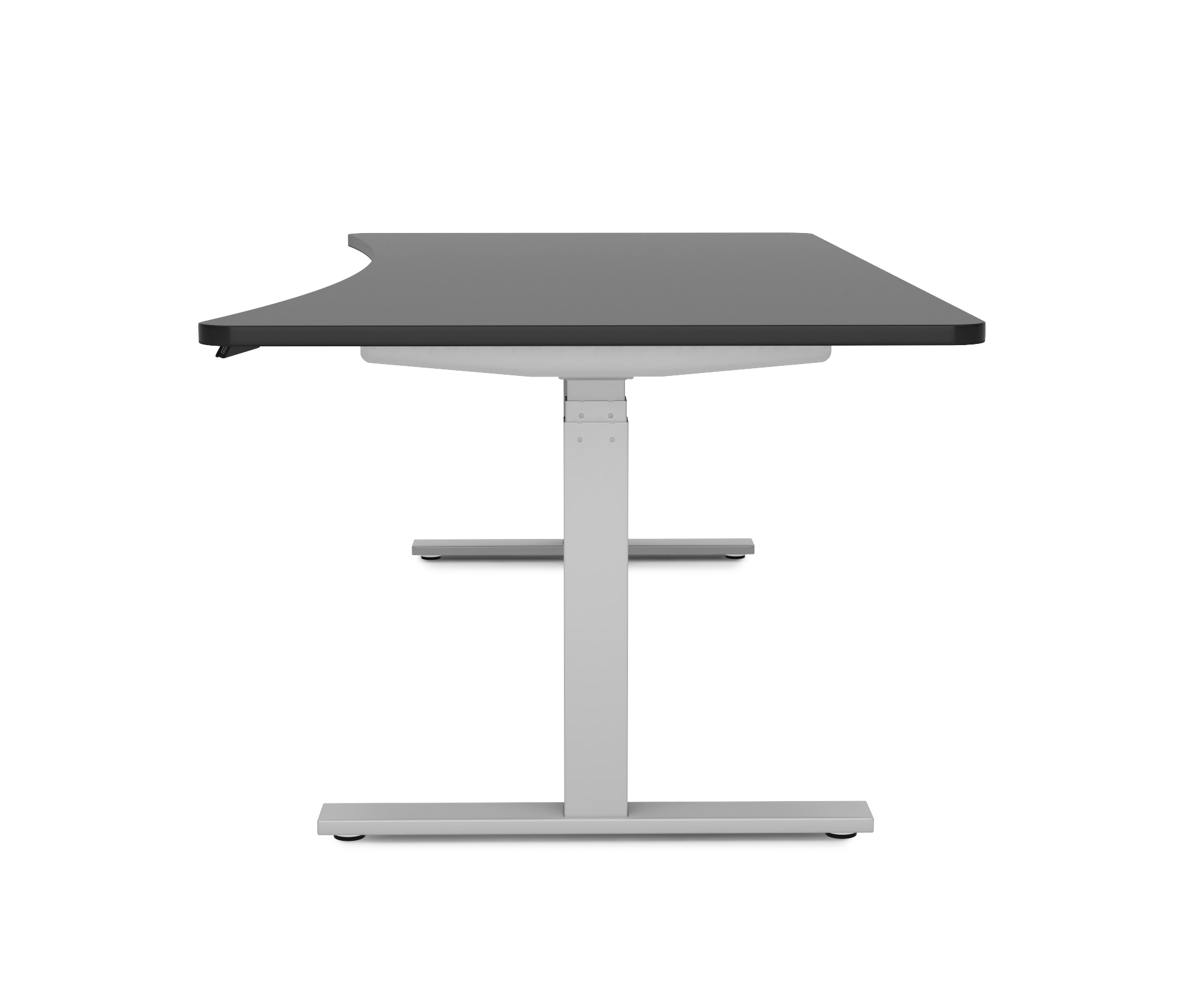 Stehpult elektrisch PREMIUM schwarz/grau 200 x 92 cm
