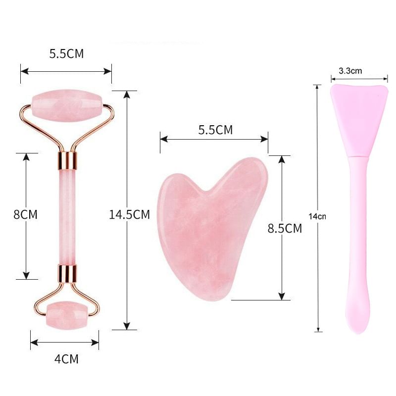 Coolkiss - Stenen gezichtsschraper / Rollermassager / Set (verschillende ontwerpen)