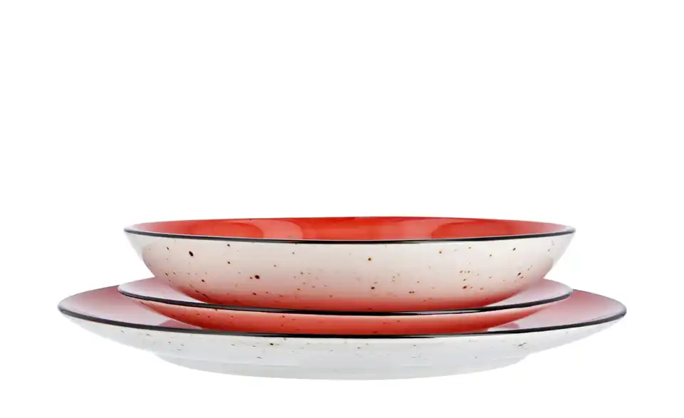 Peill+Putzler Dessertteller Genua Rot, Weiß Dessertteller