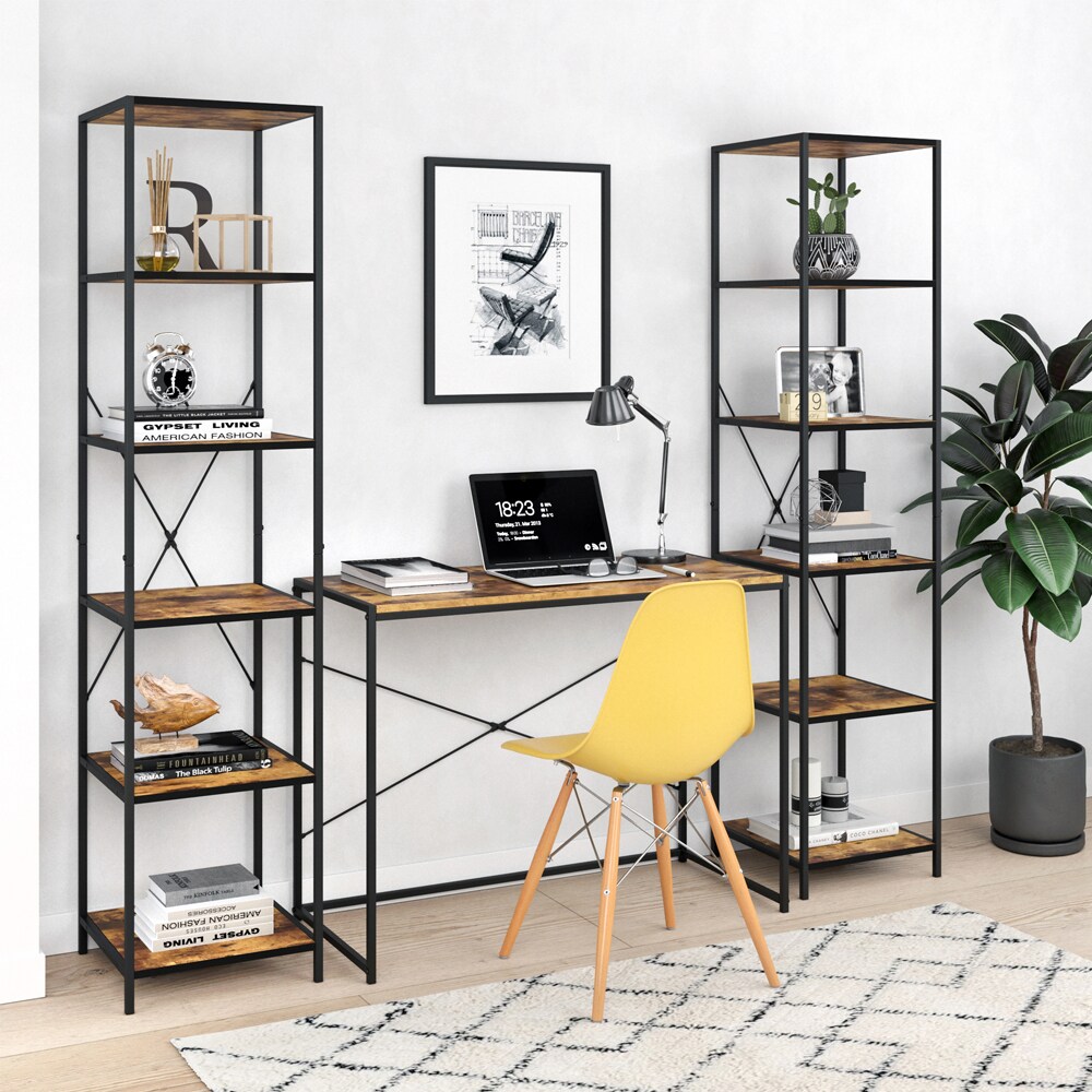 VICCO Loft Standregal Fyrk Bücherregal Wandregal Holz Regal 174x40x40 cm