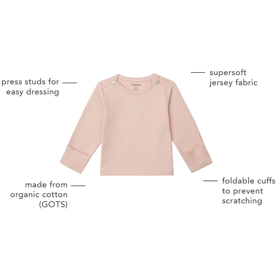Noppies Langarmshirt Neisse Rose Smoke