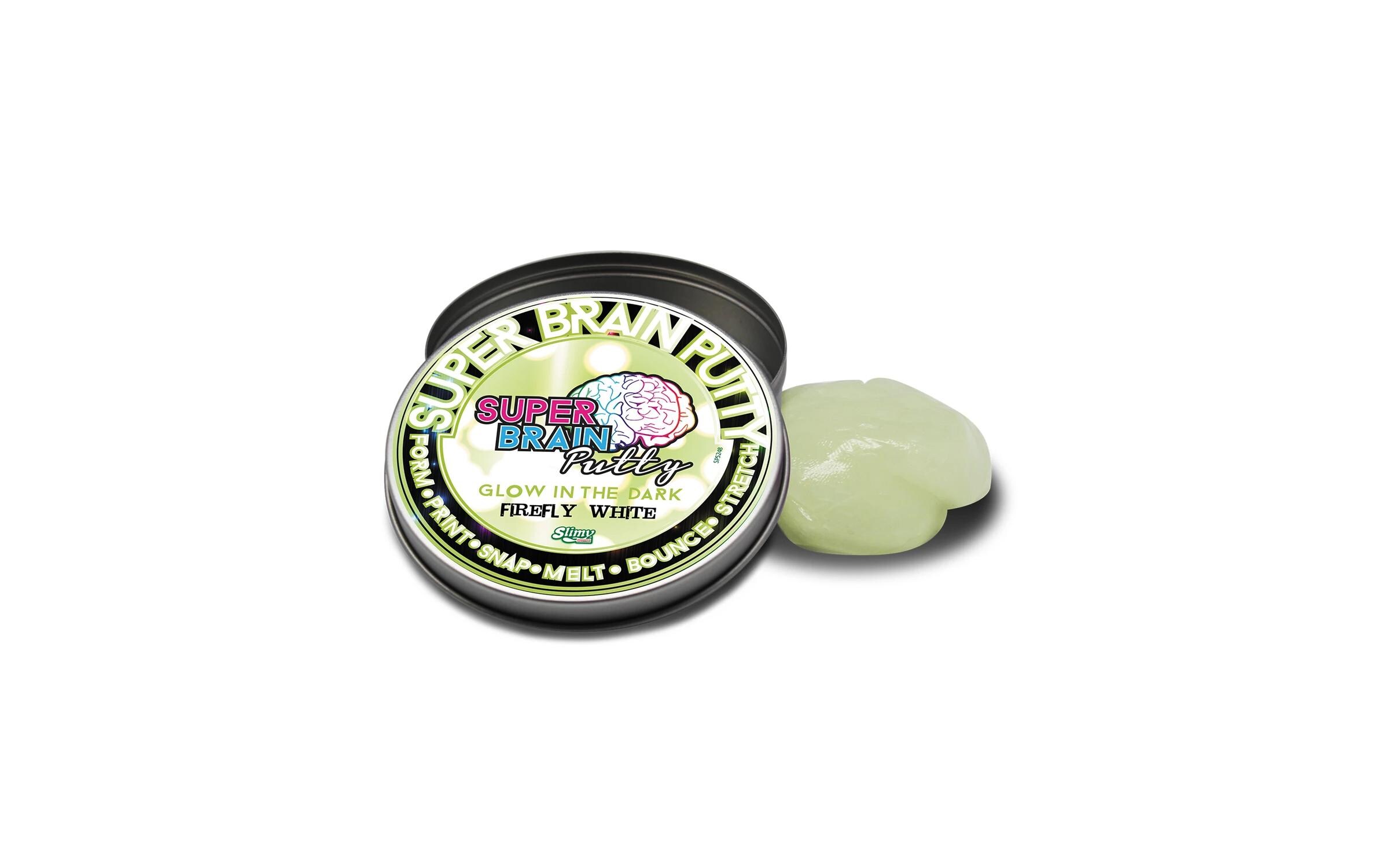 Knetmasse Slimy Super Brain Putty Glow, assortiert, 75 gWiederverwendbare Knetmasse