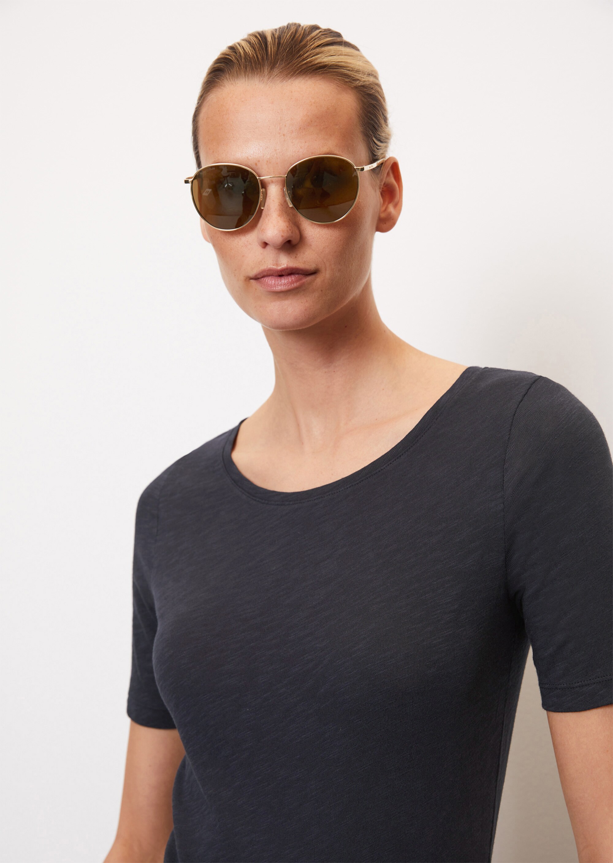 Slub-Jersey-T-Shirt regular aus reinem Organic Cotton