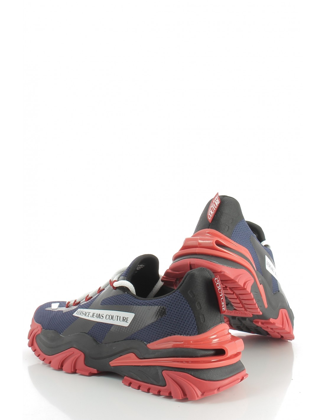 versace Baskets de ville homme new trail trek noir/rouge