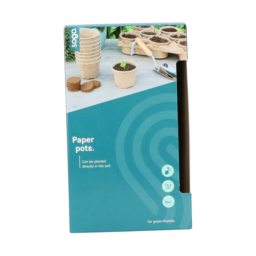 SOGO Paperpot 10,5 cm8 stuks