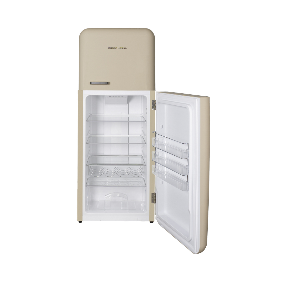 Kibernetik KSTK253 Retro Kühl-Gefrierkombination 237 Liter, beige