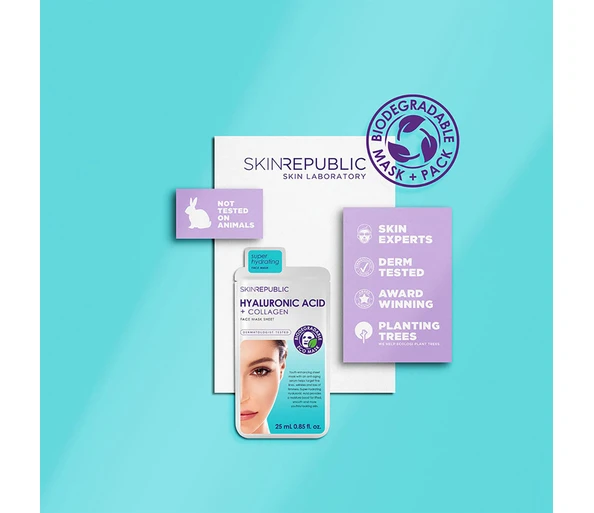 SKINREPUBLIC Hyaluronic Acid   Collagen Face Mask