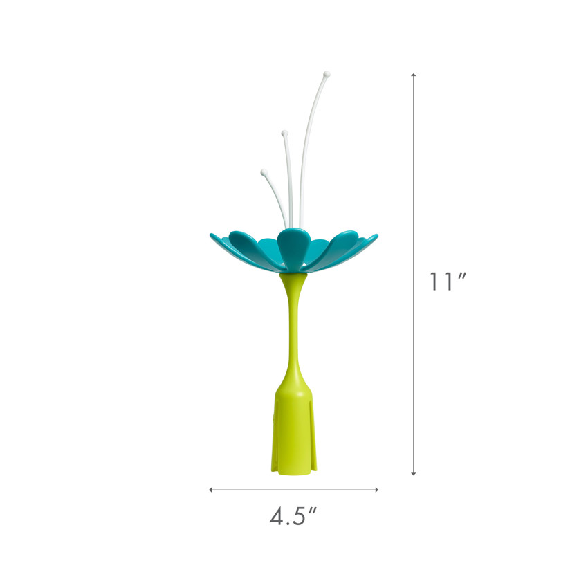 Fleur sèche-biberon pour égouttoir Grass bleu