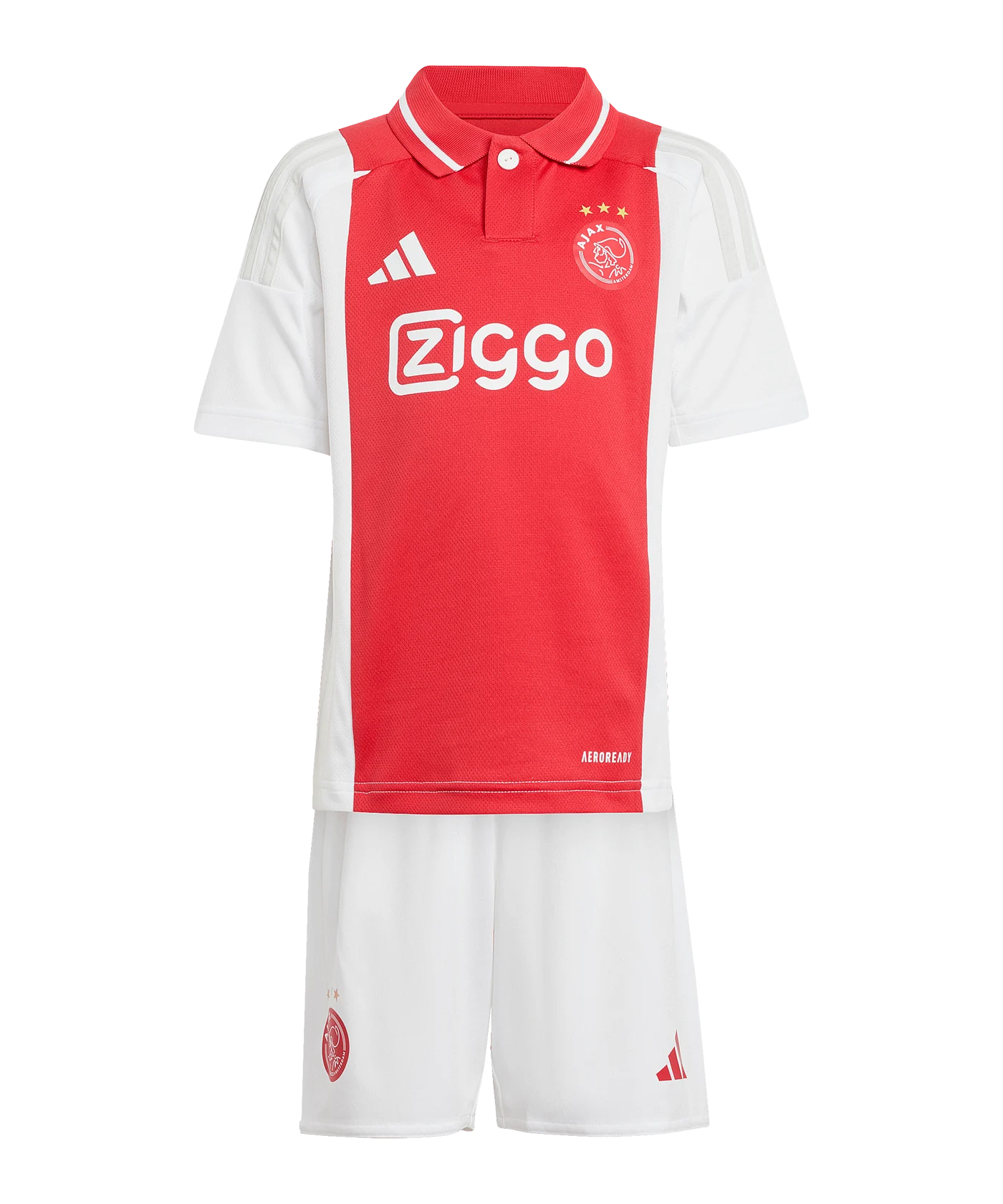 adidas Ajax Amsterdam Minikit Home 2024/2025 Kids Weiss