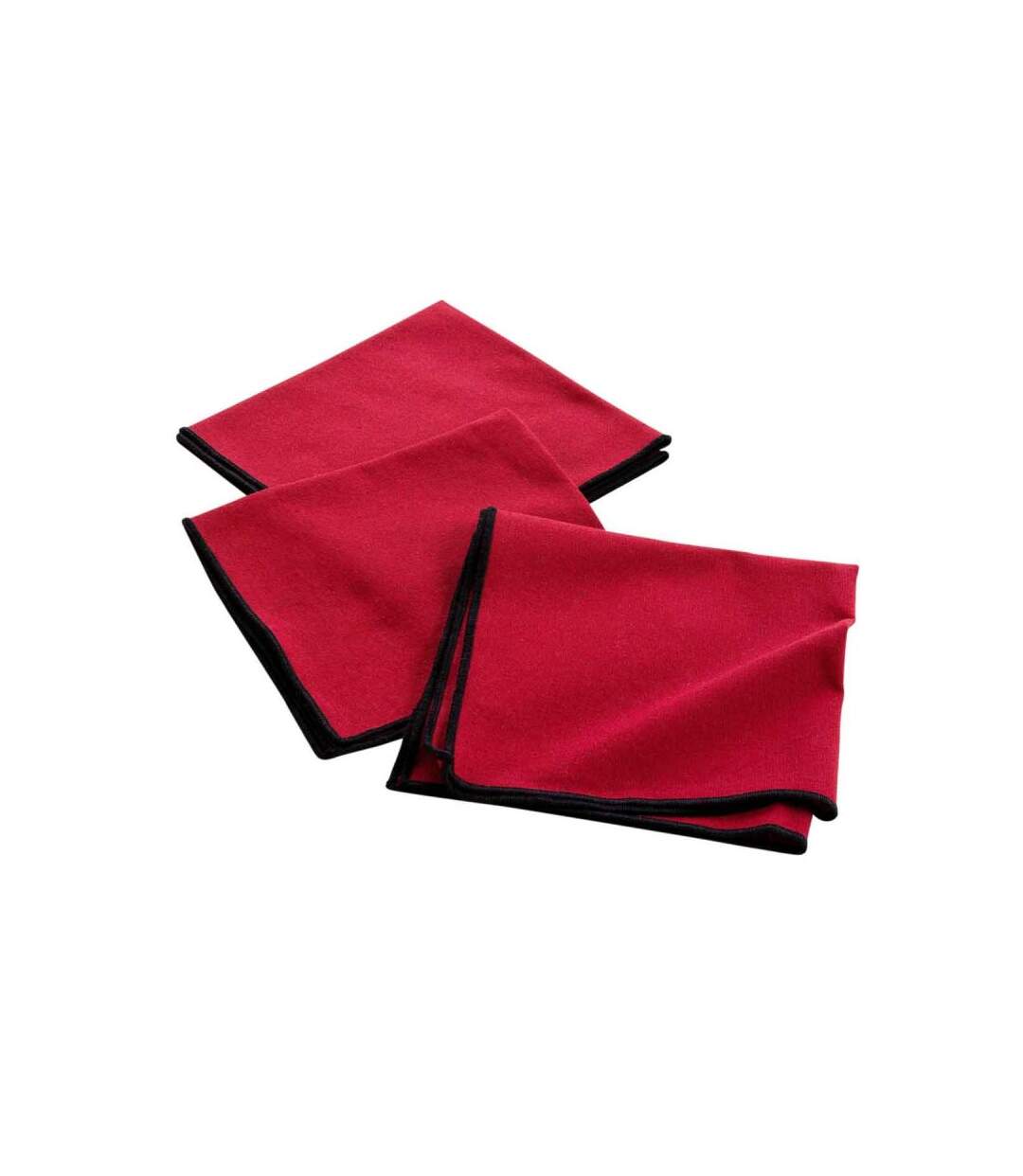 Lot de 3 Serviettes de Table Mistraline 40x40cm Bordeaux