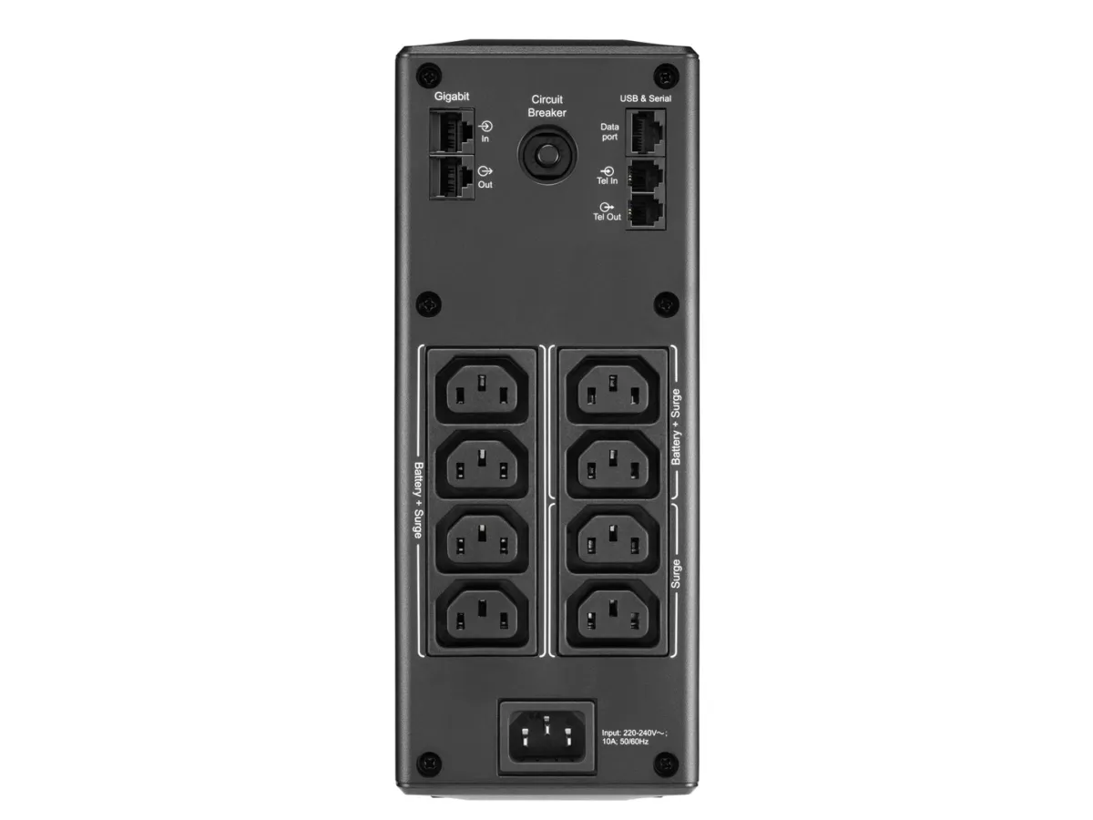 APC Back-UPS Pro BR1600MI - UPS - AC 230 V - 960 Watt - 1600 VA - USB - output-stikforbindelser: 8 - sort