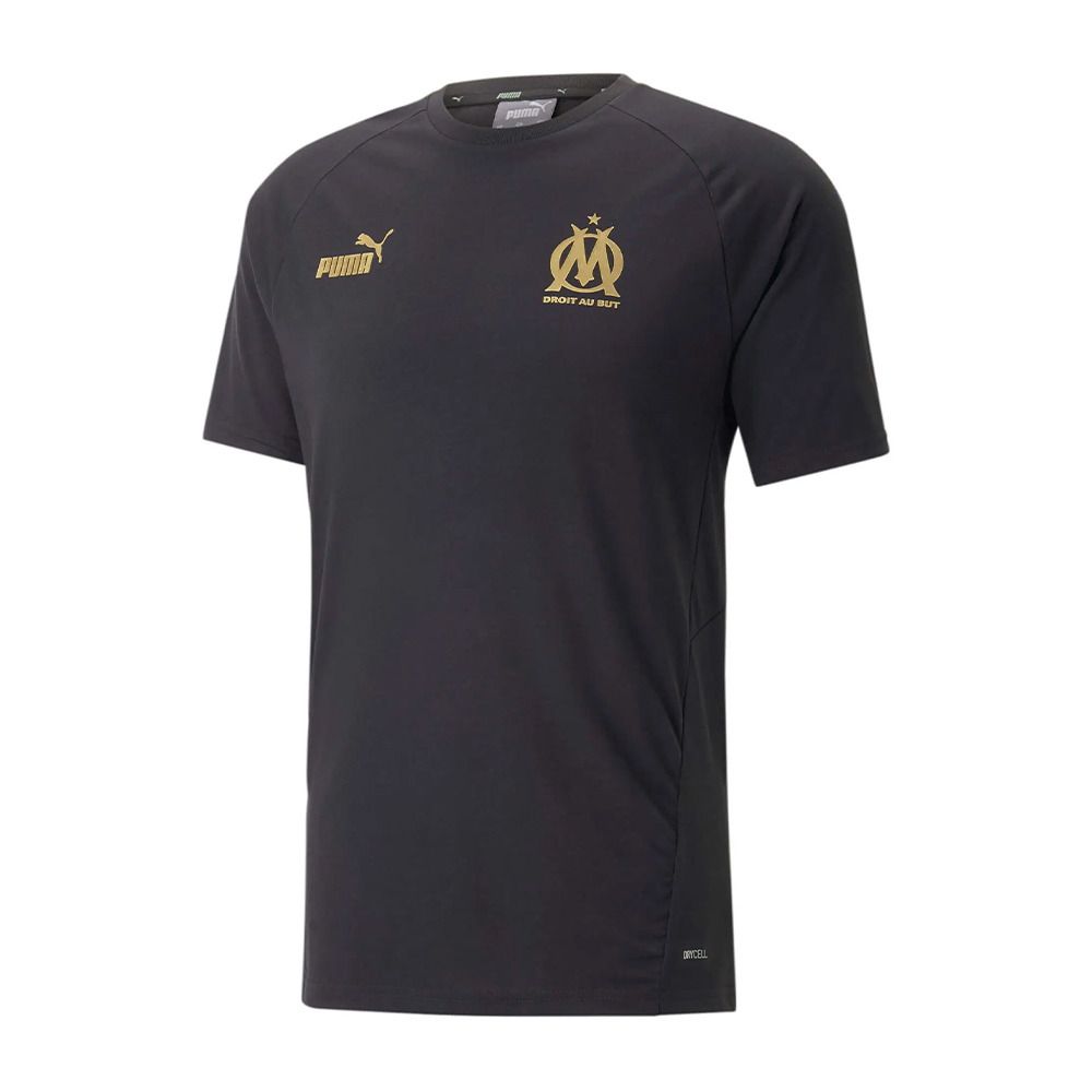 Puma OM CAS - Tee-shirt Homme puma black/gold