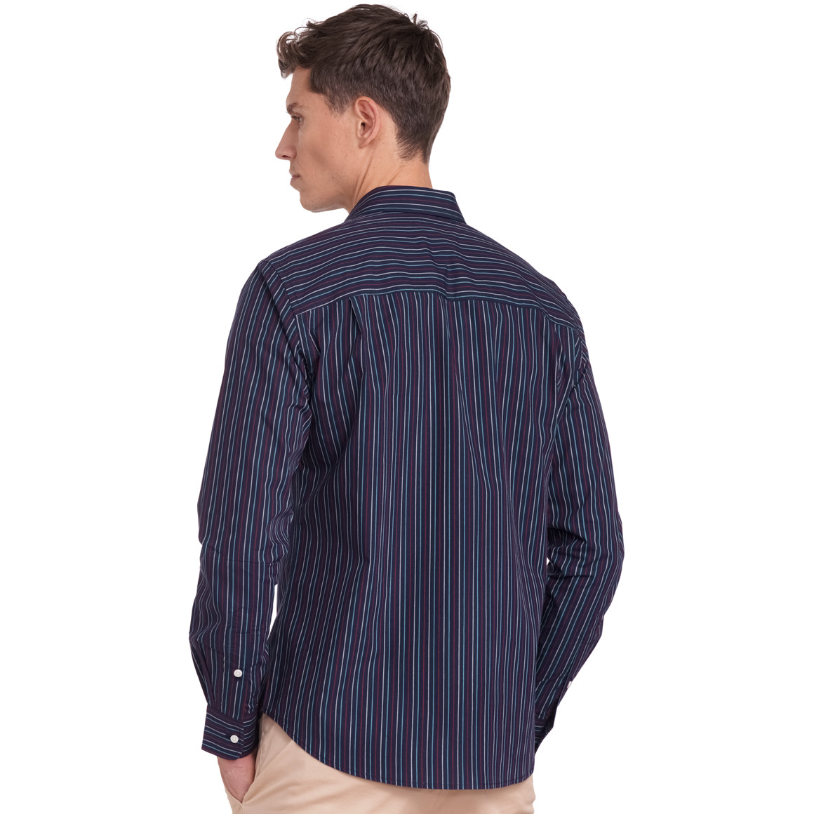 VanVaan Herren Hemd mit Streifen dunkelblau / rot / blau