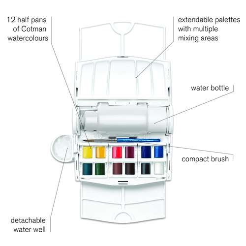 WINSOR & NEWTON Cotman™ Field PLUS Aquarellfarbkasten
