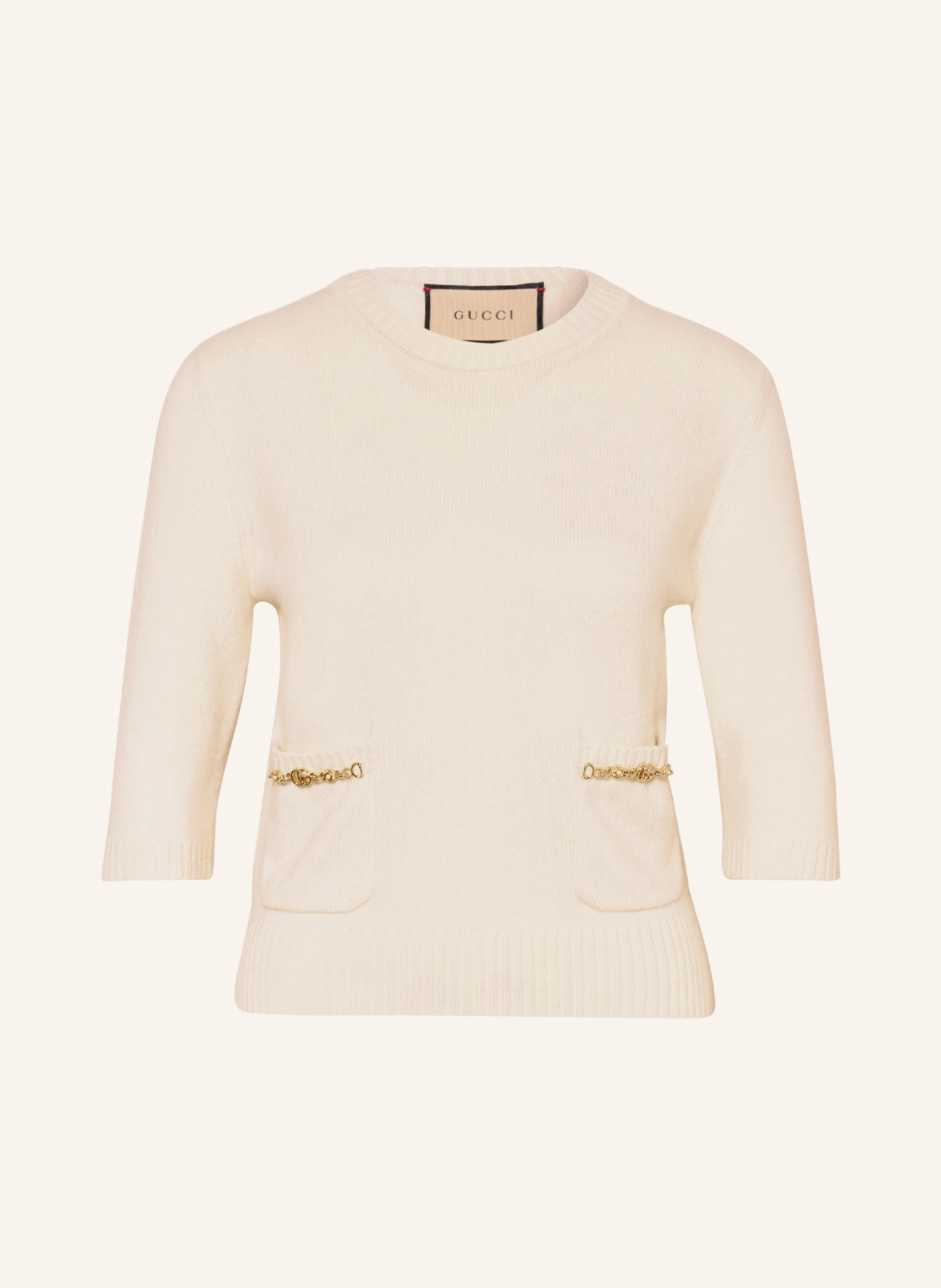 GUCCI Cashmere-Pullover mit 3/4-Arm