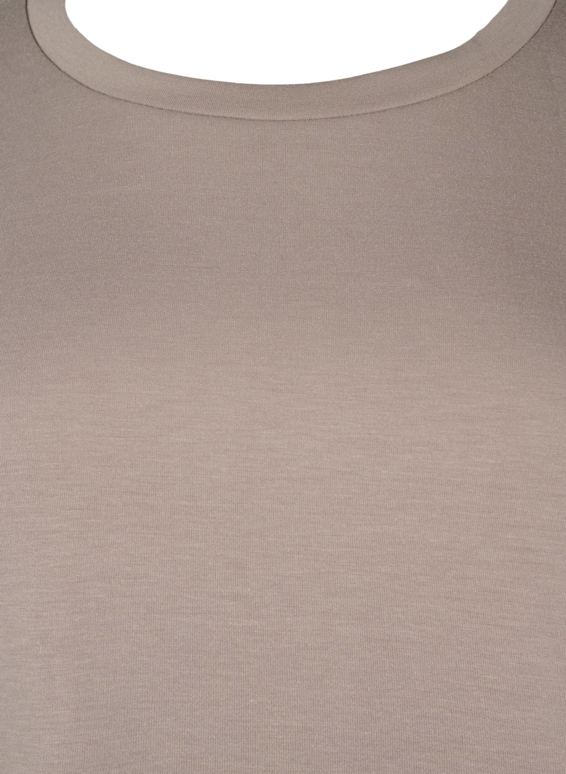 Bluse i modalmix med rund hals