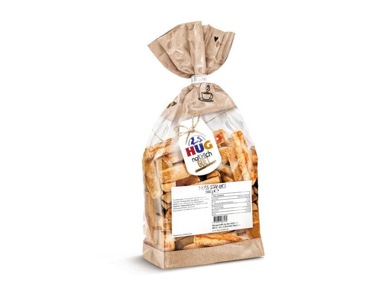 HUG Guetzli Nuss-Stängeli 500 g Nuss-Guezli