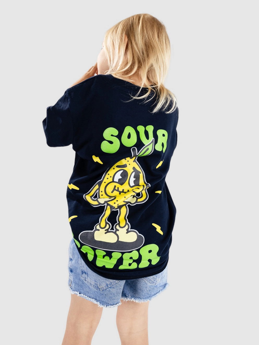 Blue Tomato Shocked Senses Kids T-Shirt french navy