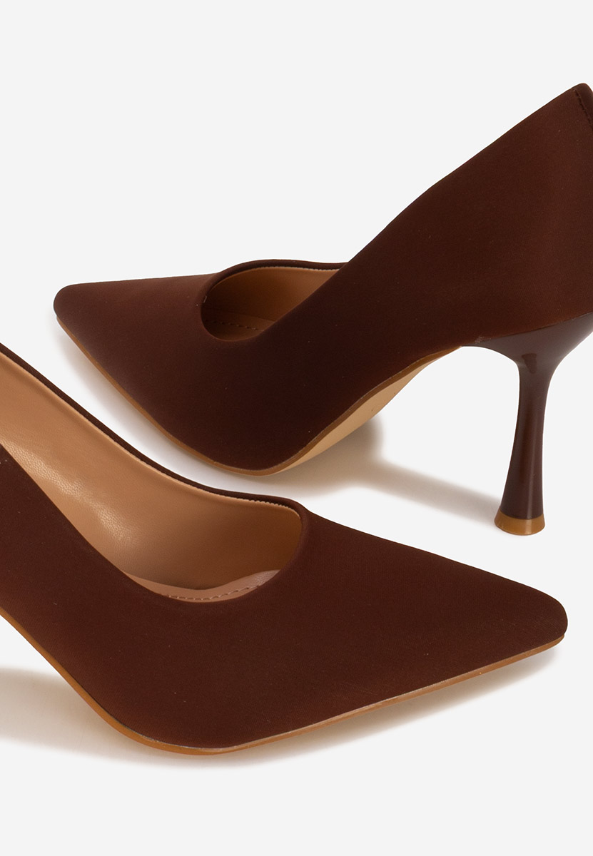 Chaussures à talon aiguille bruns Anuria