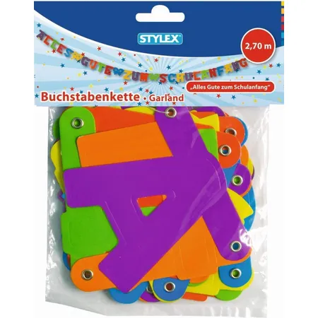 Stylex Buchstabenkette Schulanfang