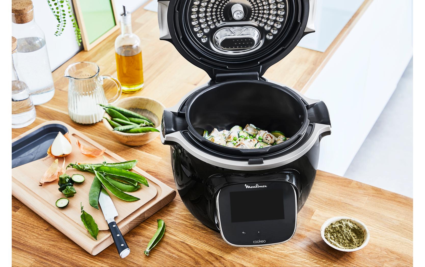 Küchenmaschine Cookeo Touch CE9028CH Schwarz<br>Smarter Multikocher mit 13 Kochprogrammen