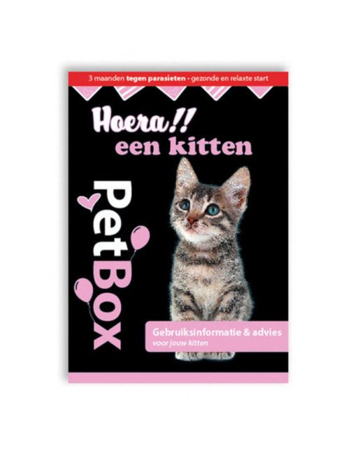 Petbox Kitten Vlo. Teek & Worm - Anti vlo - teek- worm - 1-2 kilo