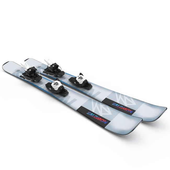QST BLANK TEAM (and L6)  Junior - Freeride-Ski-Set für Kids IllusionBlue/PastelNeonBlue3/PoppyRed