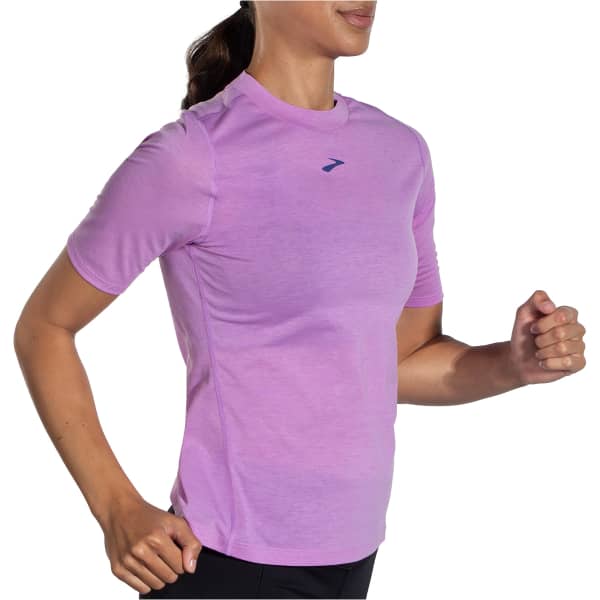T-shirt trail BROOKS HIGH POINT SHORT SLEEVE W BRIGHT PURPLE