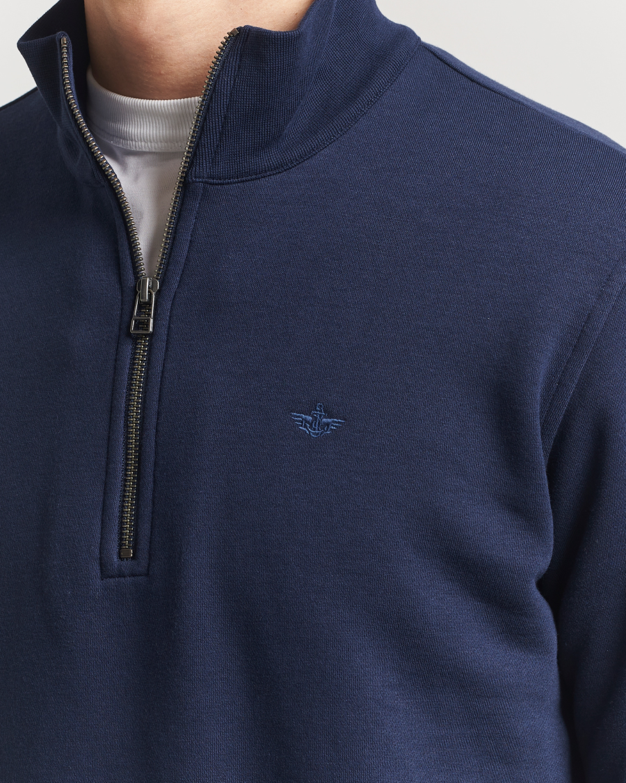 Dockers Quarter Zip Fleece Navy Blazer