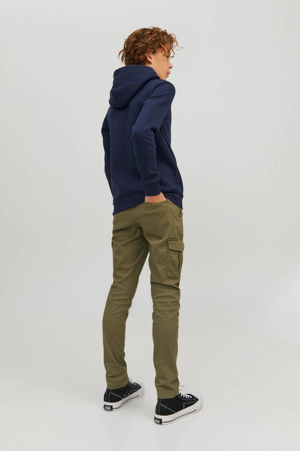 JACK & JONES hoodie - set van 2 zwart/donkerblauw