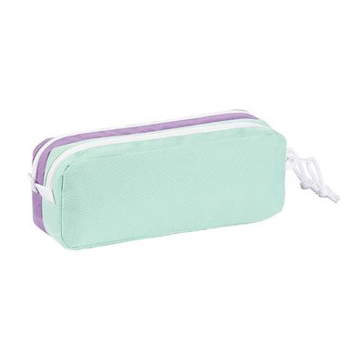 Trousse rectangulaire Teknik Pastel - 2 compartiments - 3 modèles disponibles - Viquel
