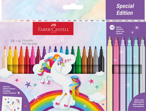 Faber Castell Filzstift Einhorn +Sticker