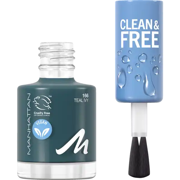 Clean & Free Nail Polish 168 Teal Ivy