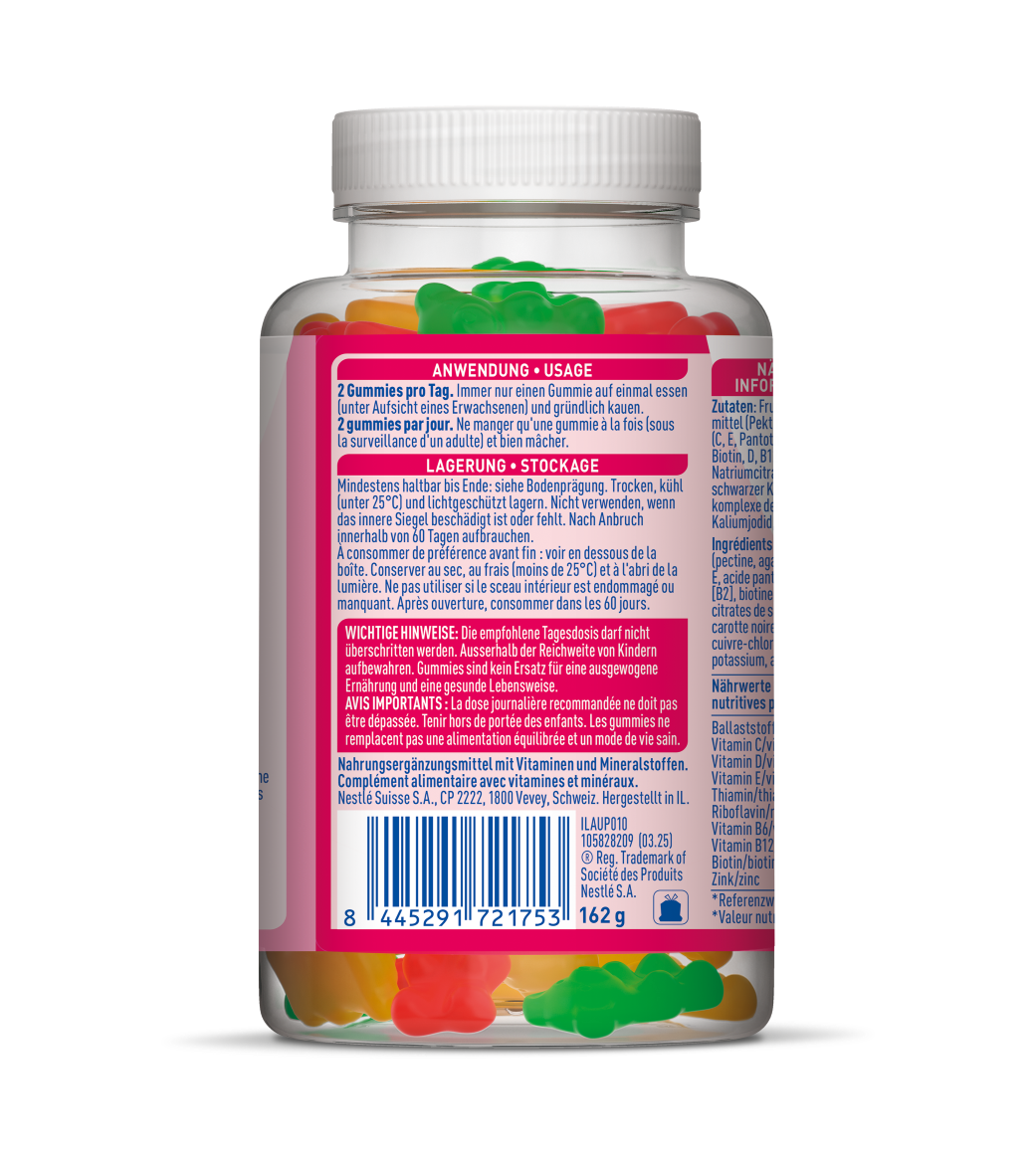 Bebacare Kids Gummies<br>60 Stück, Dose, Gummipastille, Multi-Vitamin