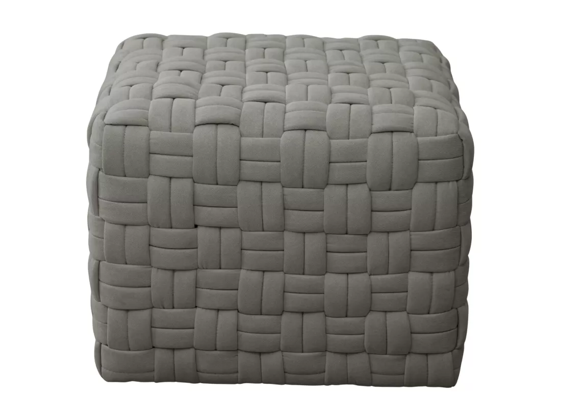 Tabouret pouf tressé