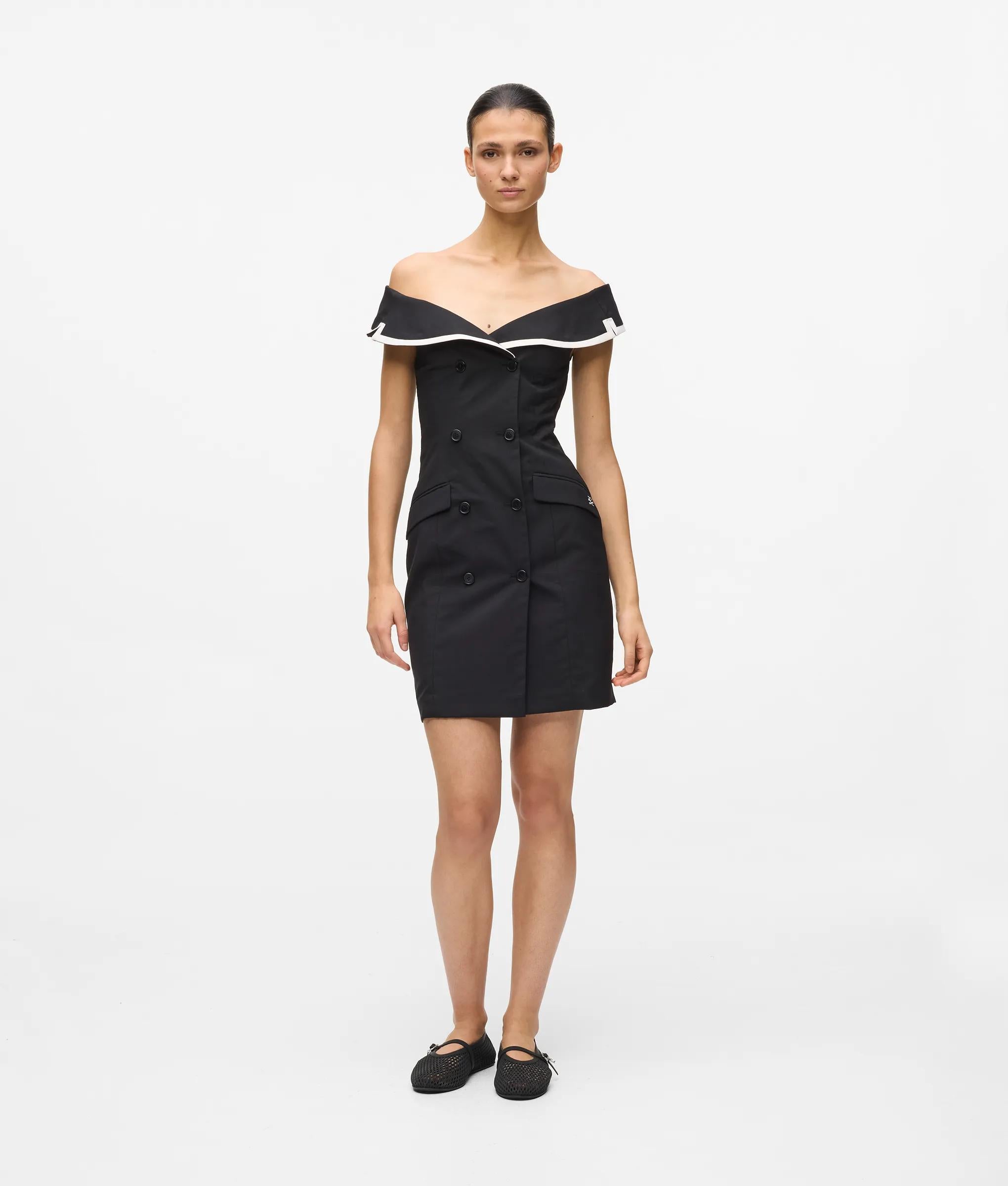 Off shoulder blazer Jurk